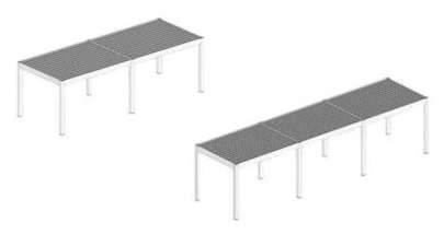 Autoportante (6 u 8 postes) Lmáx 800